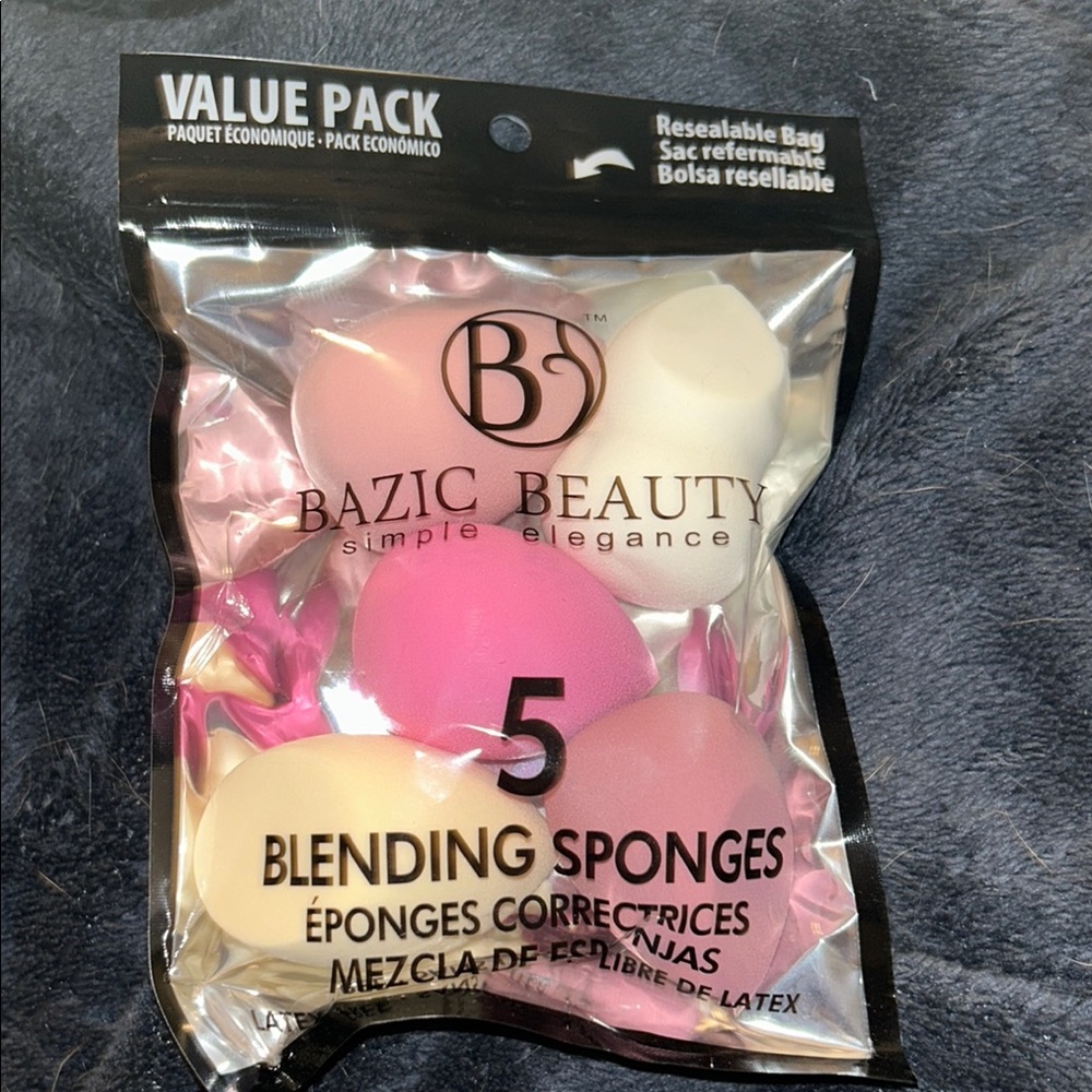 Bazic Beauty Blending Sponges - Pack of 5